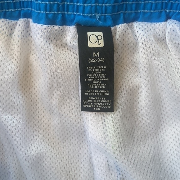 OP Mens Hawaiian Floral Mesh Lined Swim Trunks Board Shorts Size M (32-34) - Picture 6 of 6